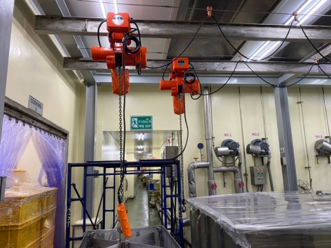 ออกแบบติดตั้งรอกโซ่ไฟฟ้า ออกแบบติดตั้งรอกโซ่ไฟฟ้า